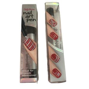 Sally Hansen Nail Art Pens, 07 Silver, 0.07 Fluid Oz Lot of 2